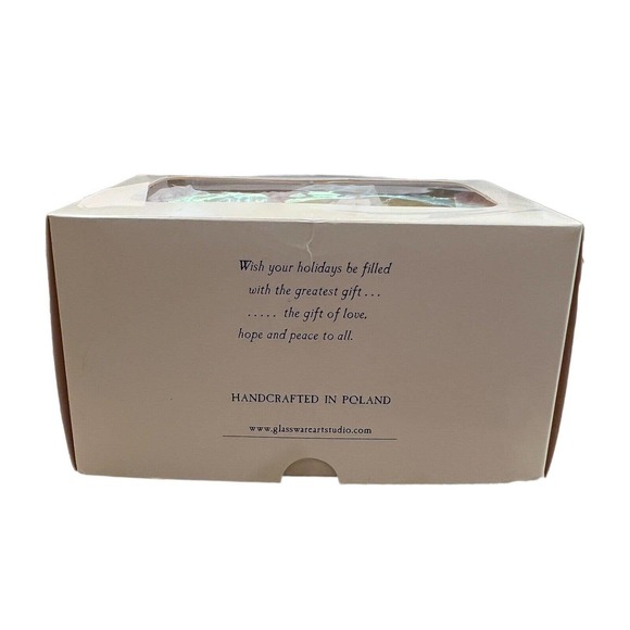 Glassware Art Studio Blown Glass Ornament Wise‎ Man Hand painted Poland NIB - Picture 10 of 10